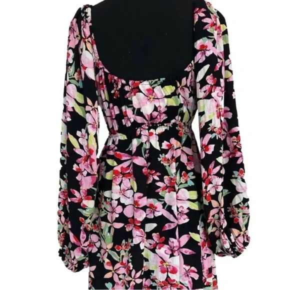 ROXY ~ Women’s Hawaiian Floral Dress or Cover-Up Elastic Stretch size M - Picture 7 of 9